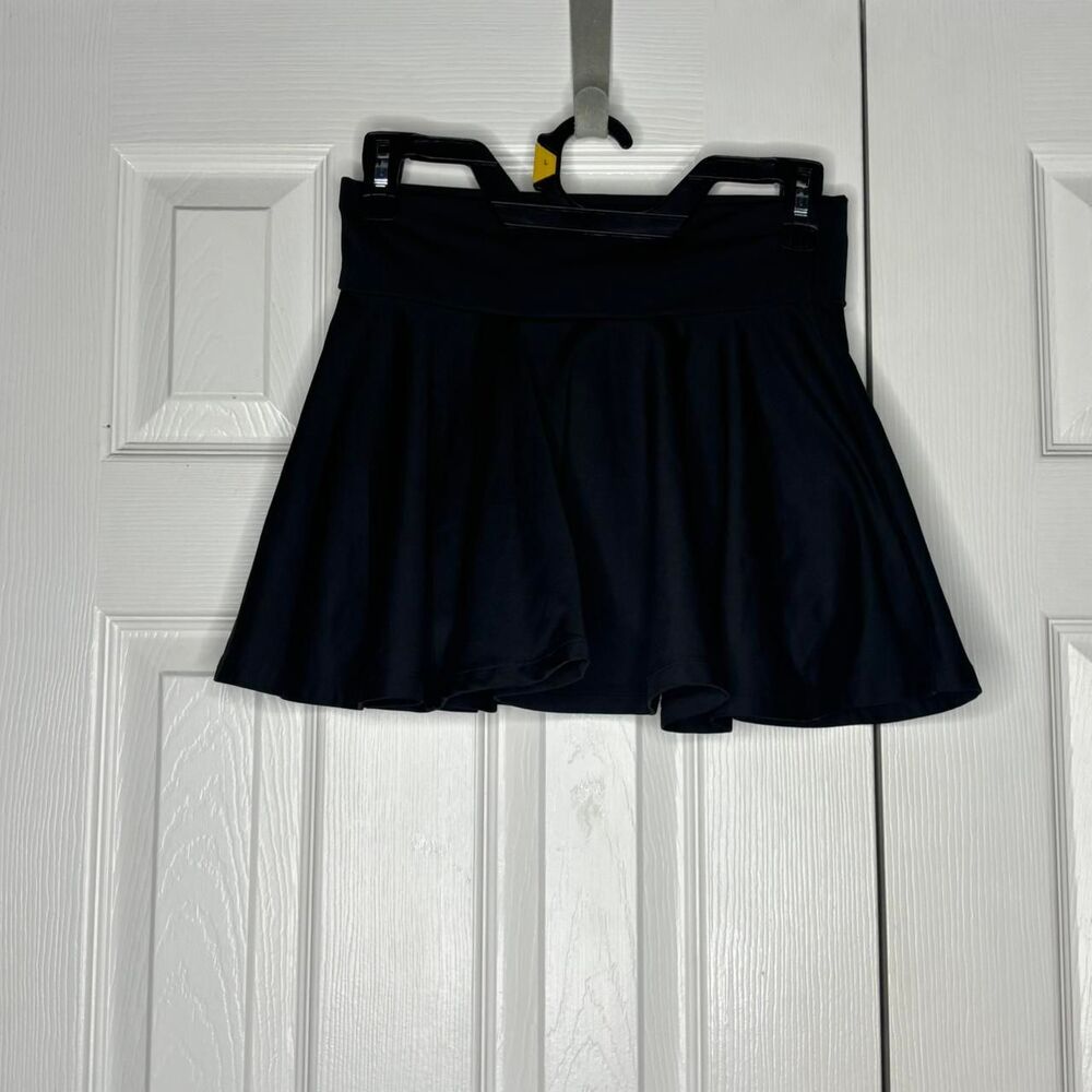 Shein Size M Black High Waisted Skort Built-In Shorts Flowy Athletic